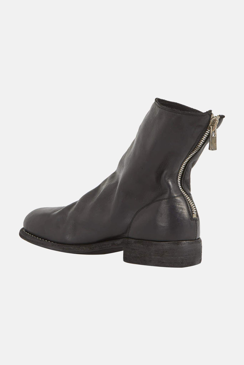 Bottines noires en cuir de cheval Guidi