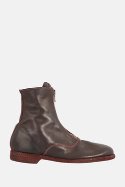 Bottines bordeaux en cuir de cheval "210" Guidi