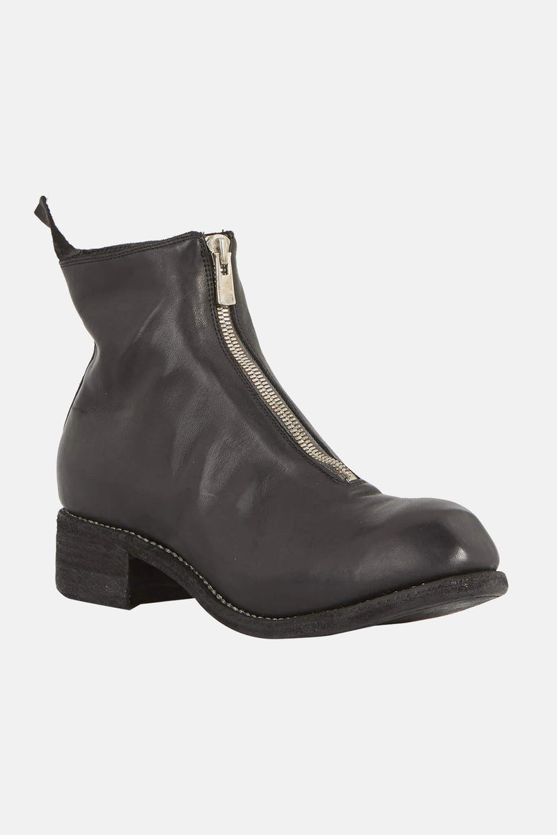 Bottines Guidi noires en cuir de cheval Guidi