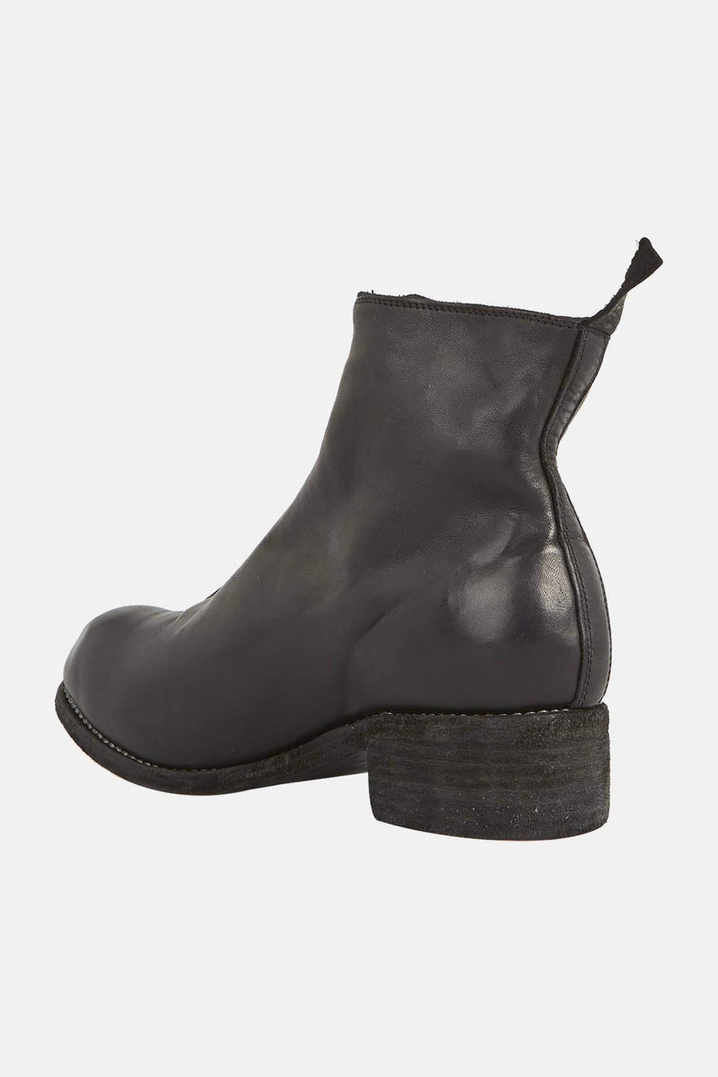 Bottines Guidi noires en cuir de cheval Guidi