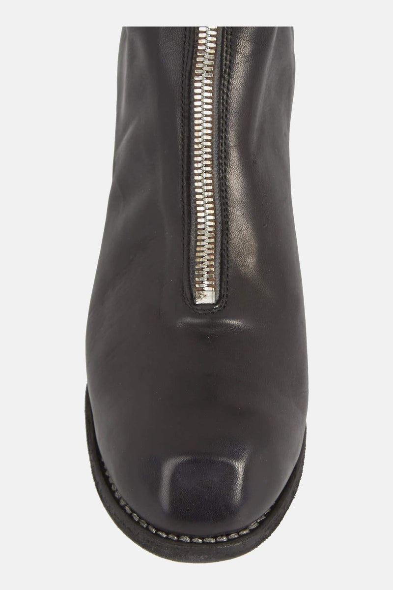 Bottines Guidi noires en cuir de cheval Guidi