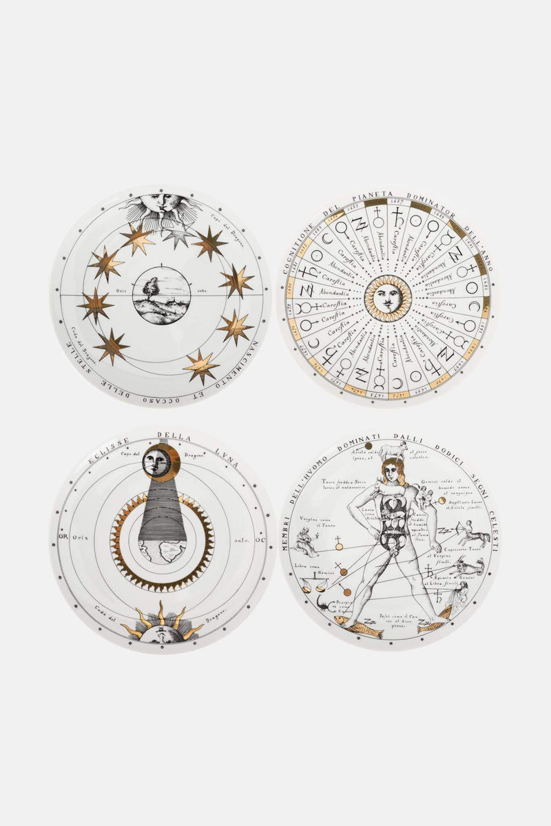 Set de 12 Assiettes murales Astronomici n°1 P10Z301 Fornasetti