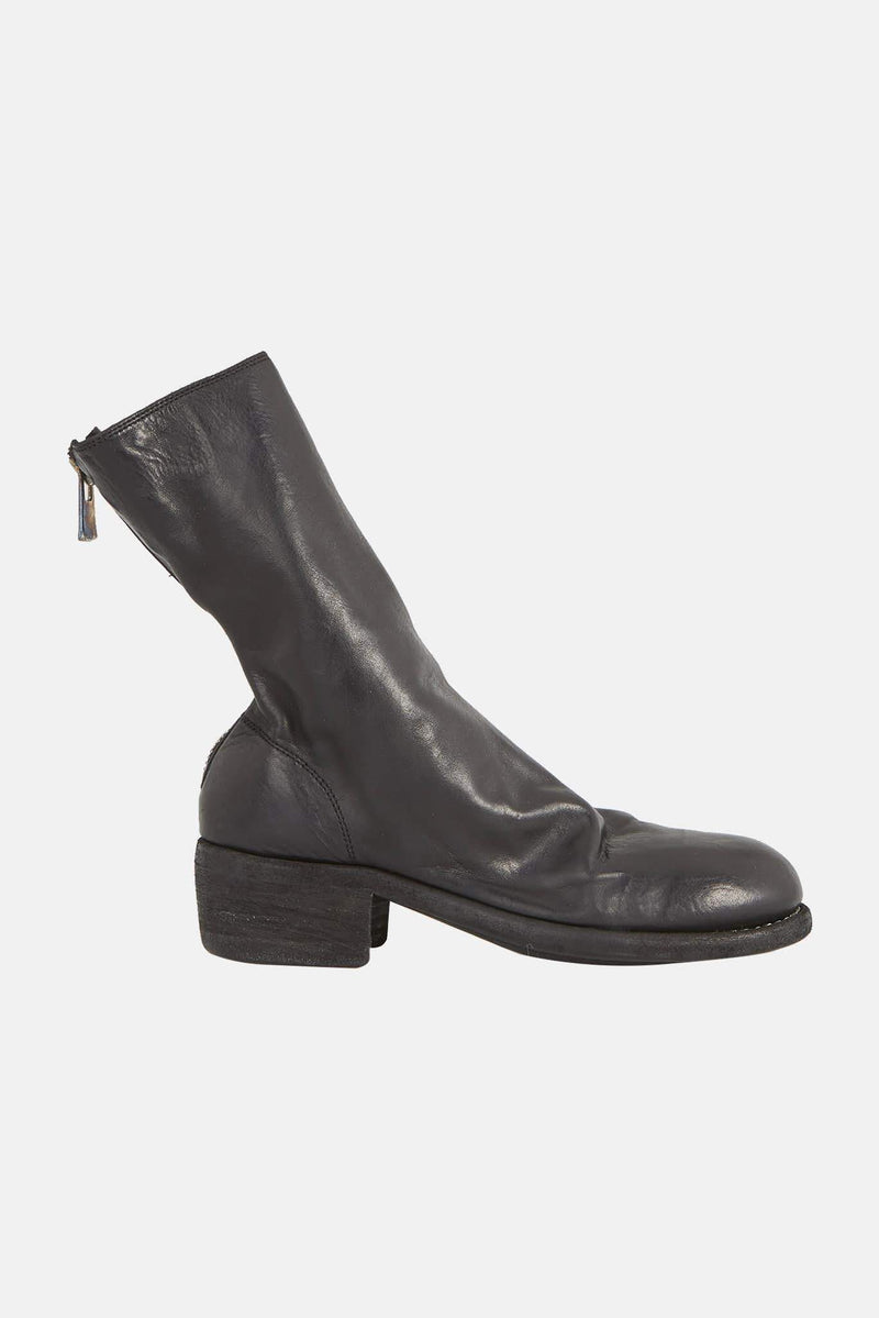 Bottines noires en cuir de cheval Guidi