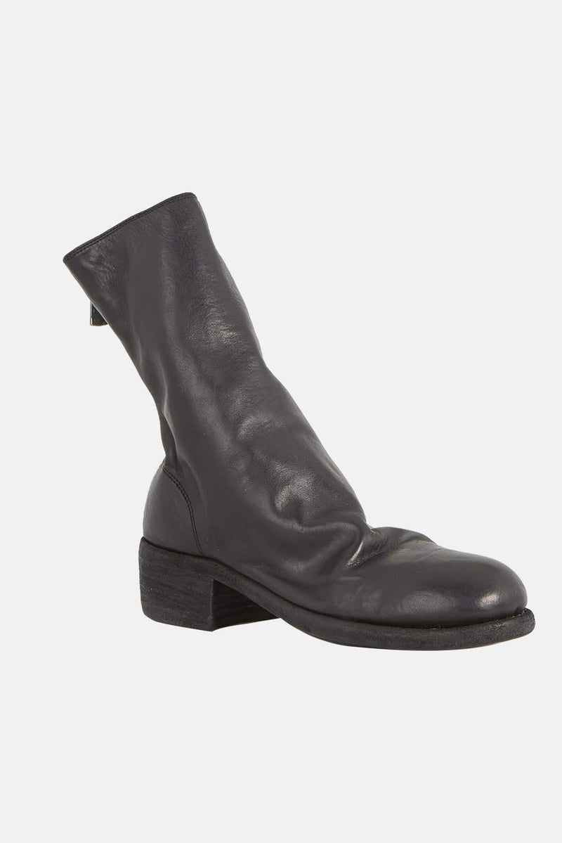 Bottines noires en cuir de cheval Guidi