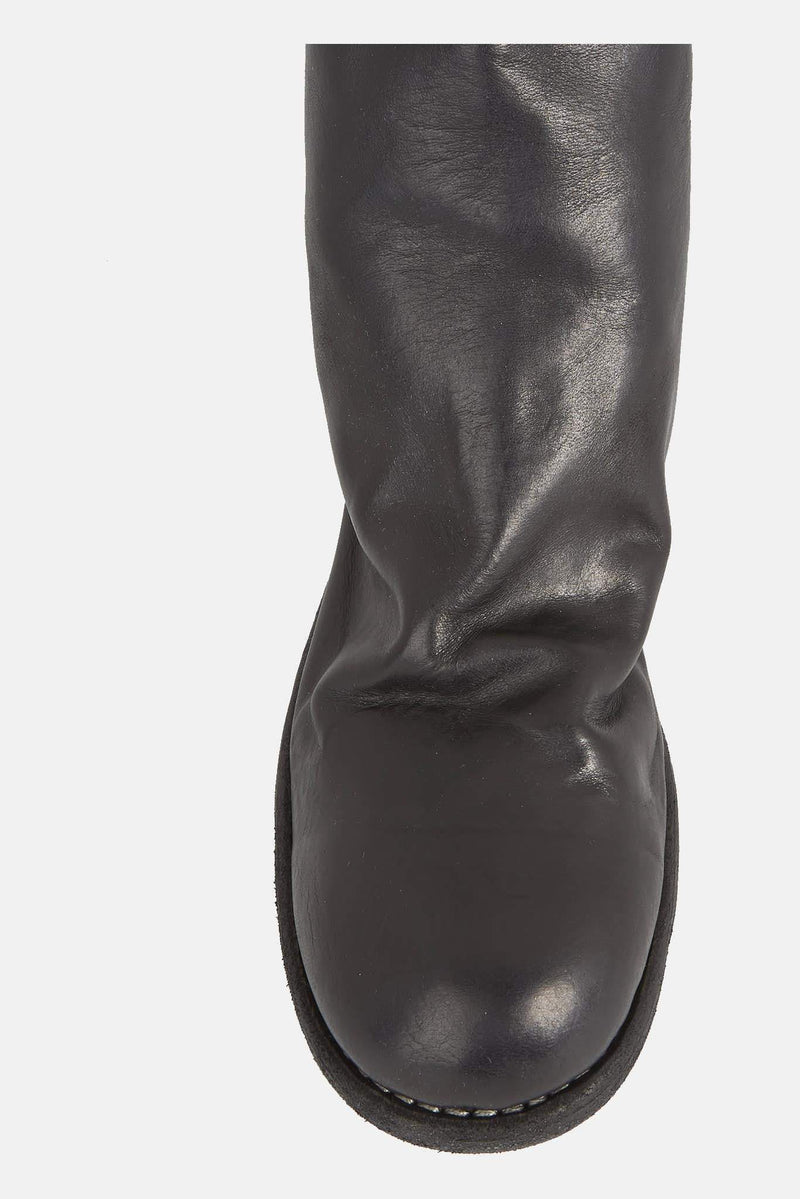 Bottines noires en cuir de cheval Guidi