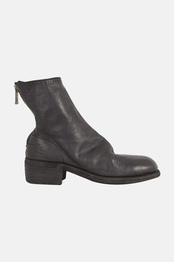 Bottines noires en cuir de cheval Guidi