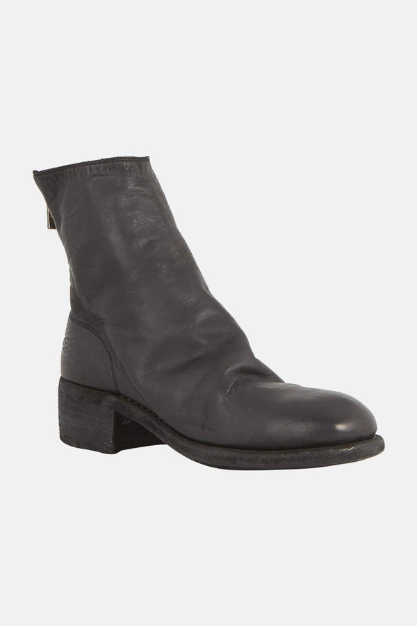 Bottines noires en cuir de cheval Guidi