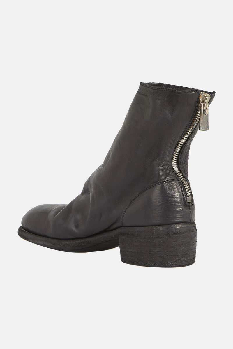 Bottines noires en cuir de cheval Guidi