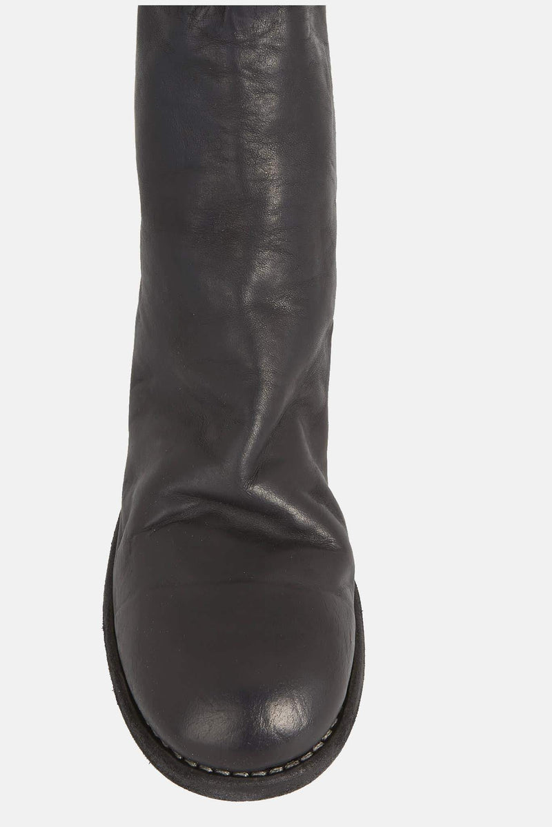 Bottines noires en cuir de cheval Guidi