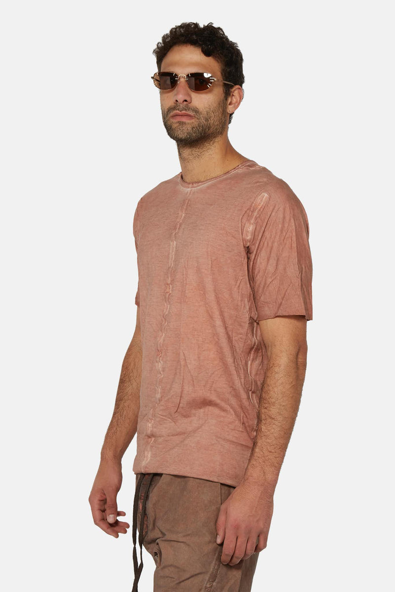 T-shirt à manches courtes en coton orange Isaac Sellam