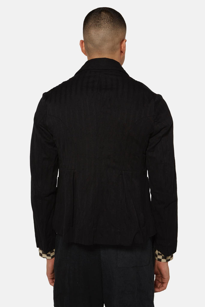 Veste boutonnée noire John Alexander Skelton