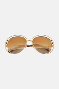 Lunettes de soleil aviateur marrons "Delilah" Chloé