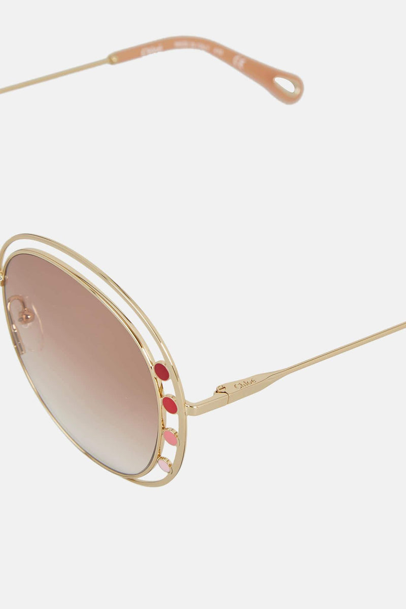 Lunettes de soleil aviateur roses "Delilah" Chloé