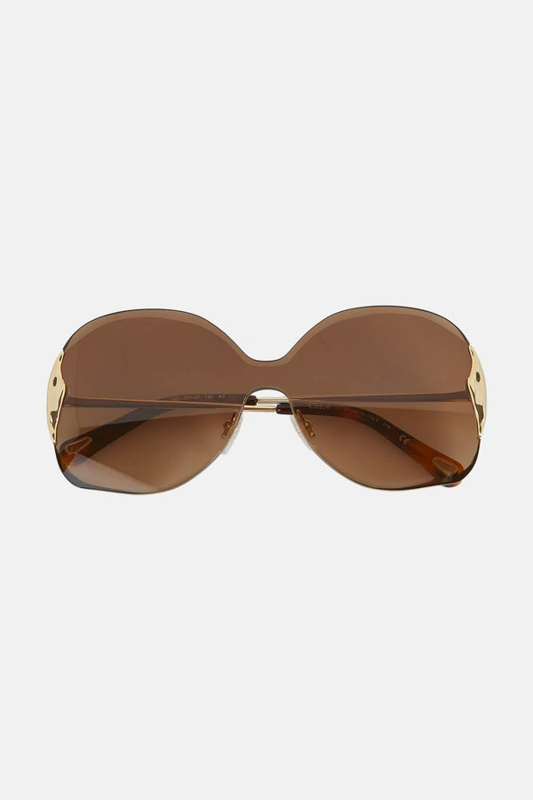 Lunettes de soleil marrons "Curtis" Chloé