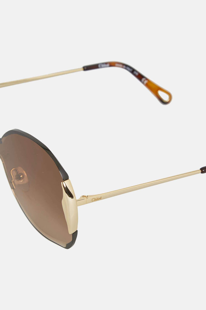 Lunettes de soleil marrons "Curtis" Chloé