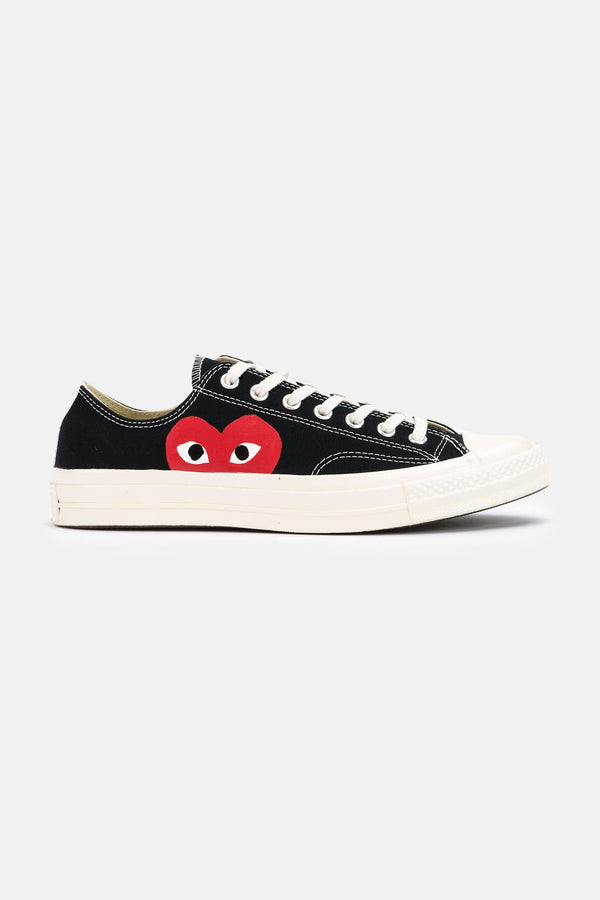 Baskets à imprimé logo noires Converse x Comme des Garçons Play