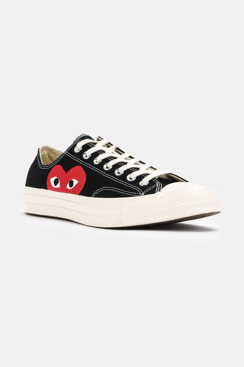 Baskets à imprimé logo noires Converse x Comme des Garçons Play