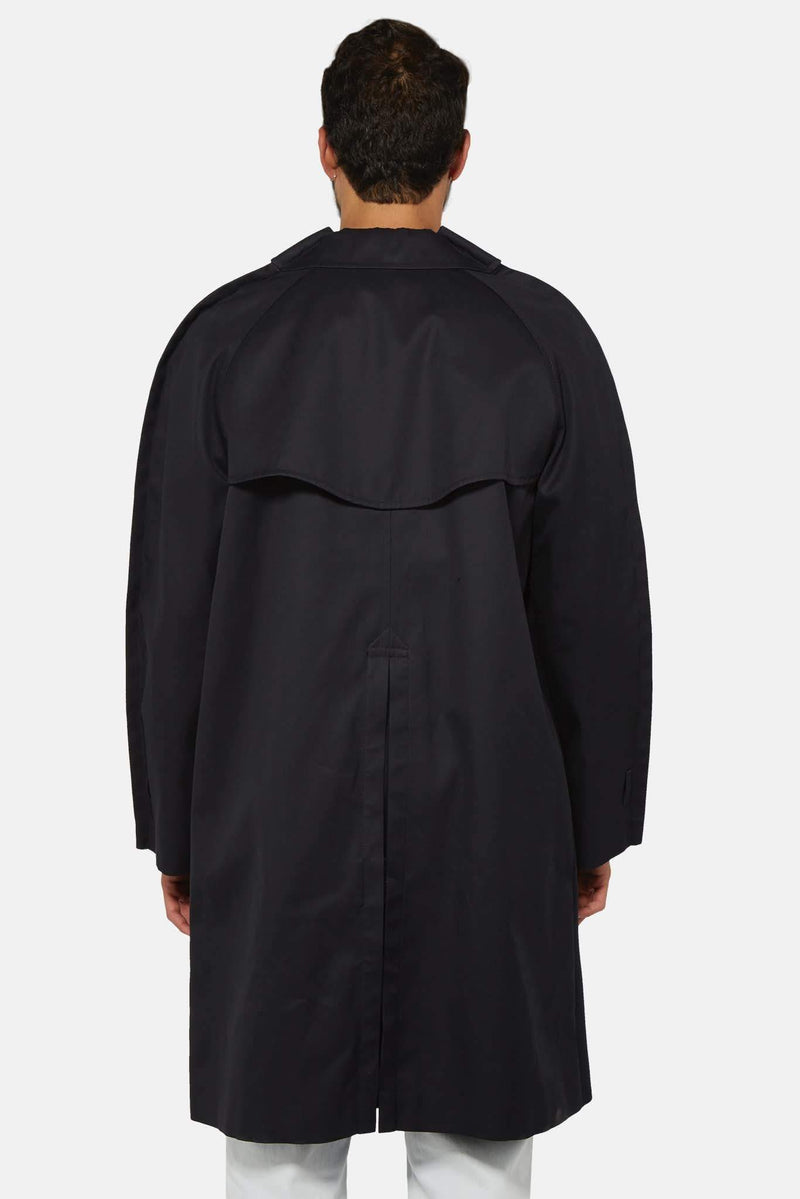 Manteau long en laine noir Maison Margiela