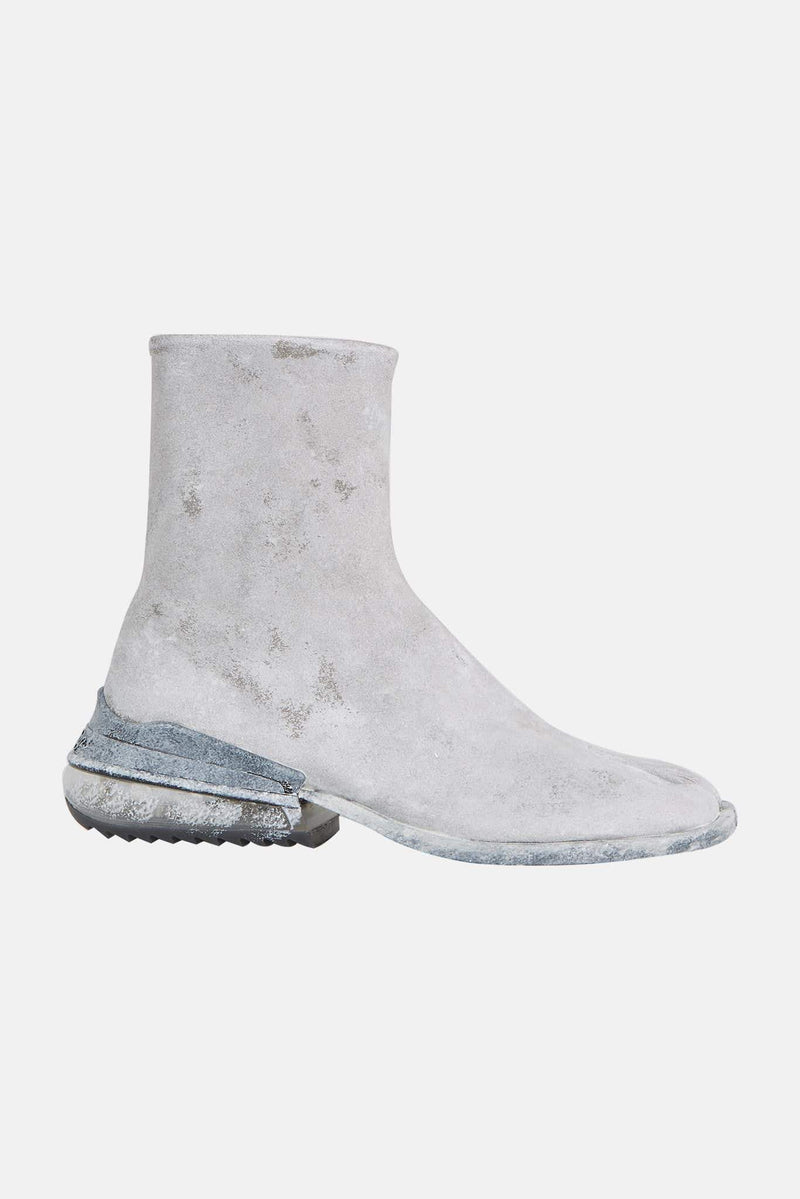 Bottines grises en cuir de bovin"Tabi"  Maison Margiela