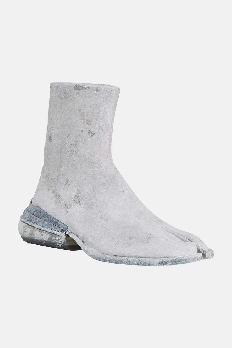 Bottines grises en cuir de bovin"Tabi"  Maison Margiela