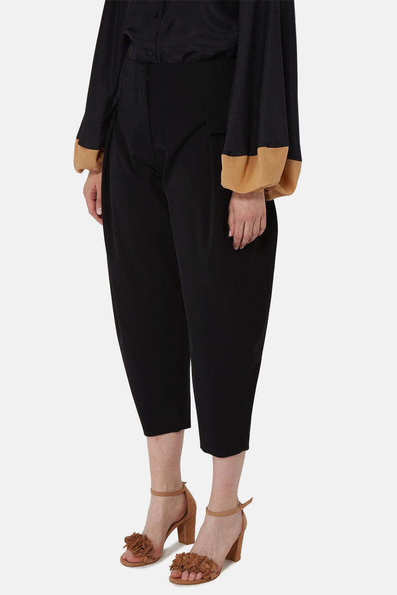 Pantalon fuselé en sergé de laine noir Stella McCartney