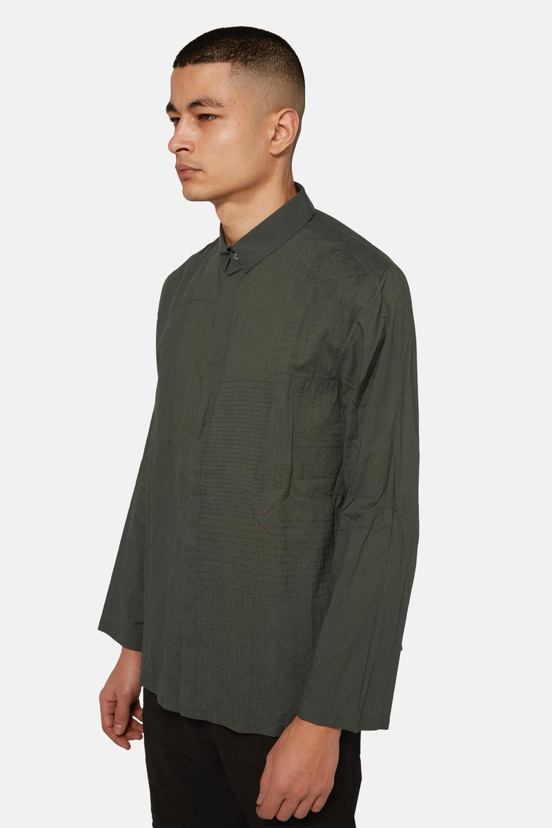 Chemise en coton verte Rajesh Pratap Singh