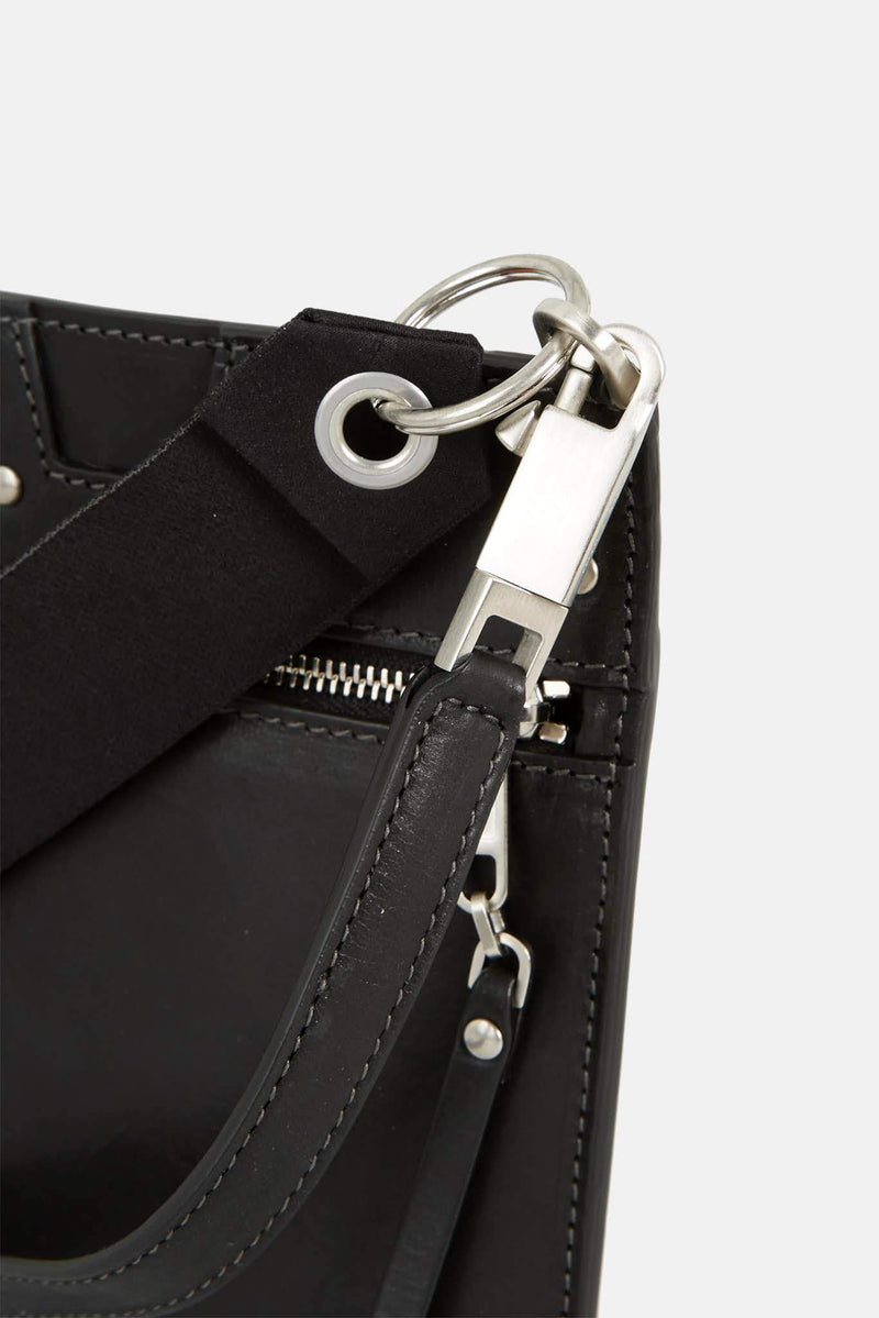 Sac en cuir noir "Security Pocket" Rick Owens