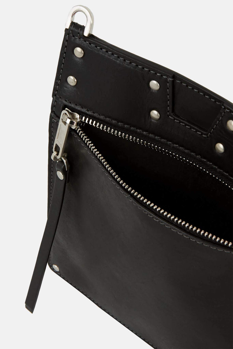 Sac en cuir noir "Security Pocket" Rick Owens