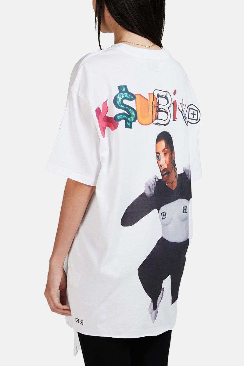 T-shirt en coton blanc  Ksubi x Hidji World