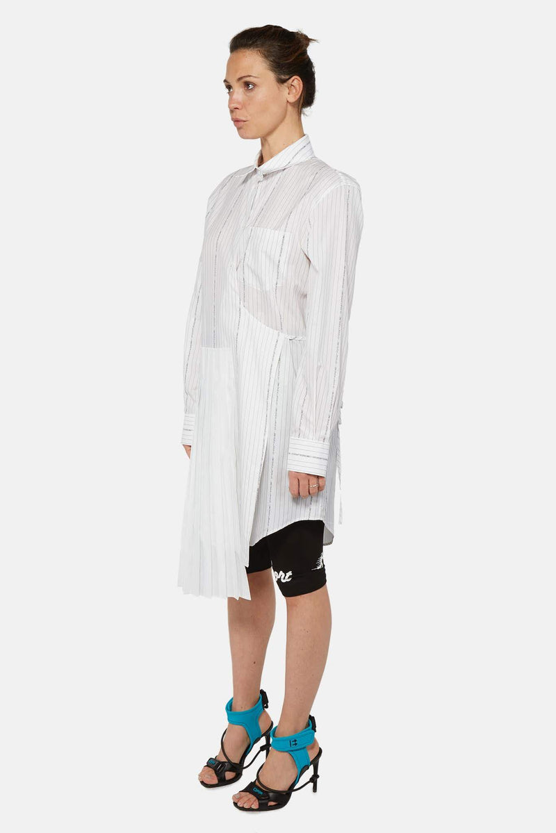 Robe-chemise en popeline de coton Off-White