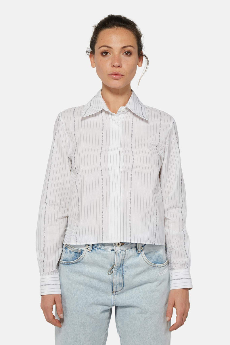 Chemise en popeline de coton Off-White