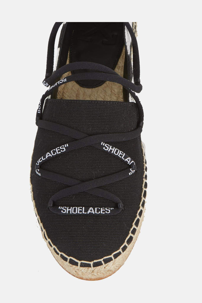 Espadrilles à rayures en coton "Diag"  Off-White