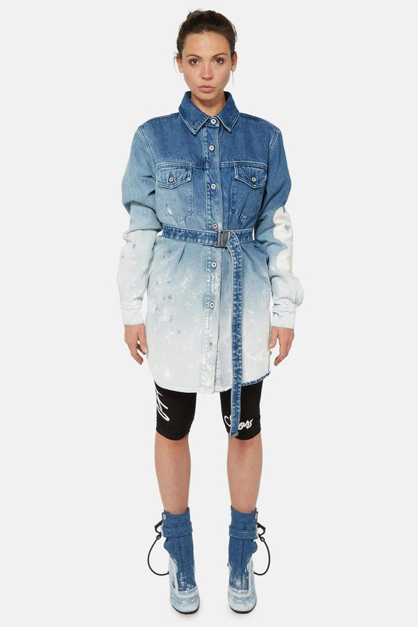 Robe courte en denim  Off-White