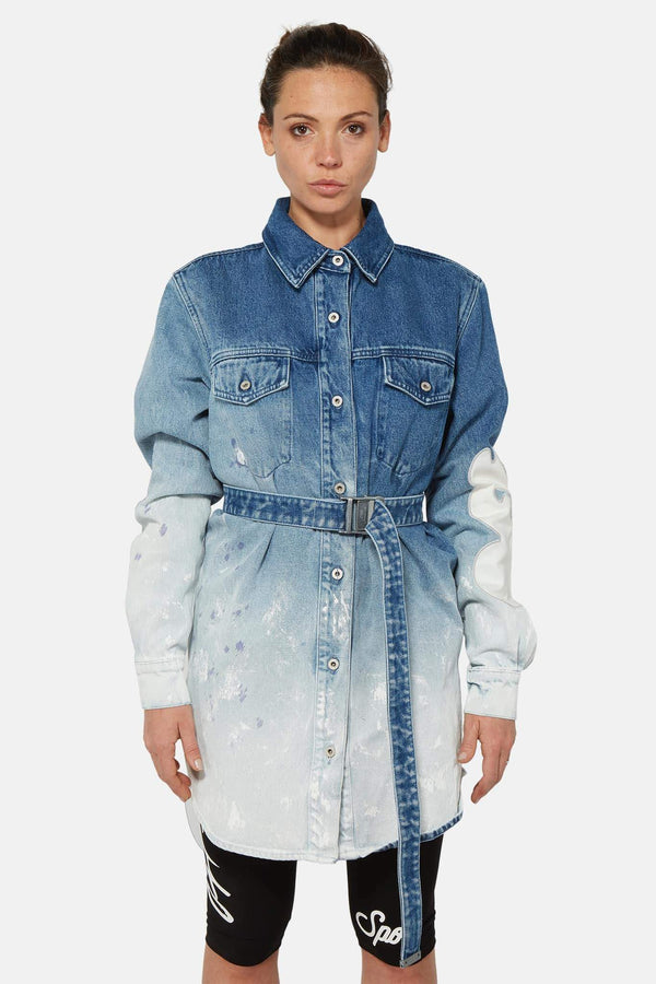 Robe courte en denim  Off-White