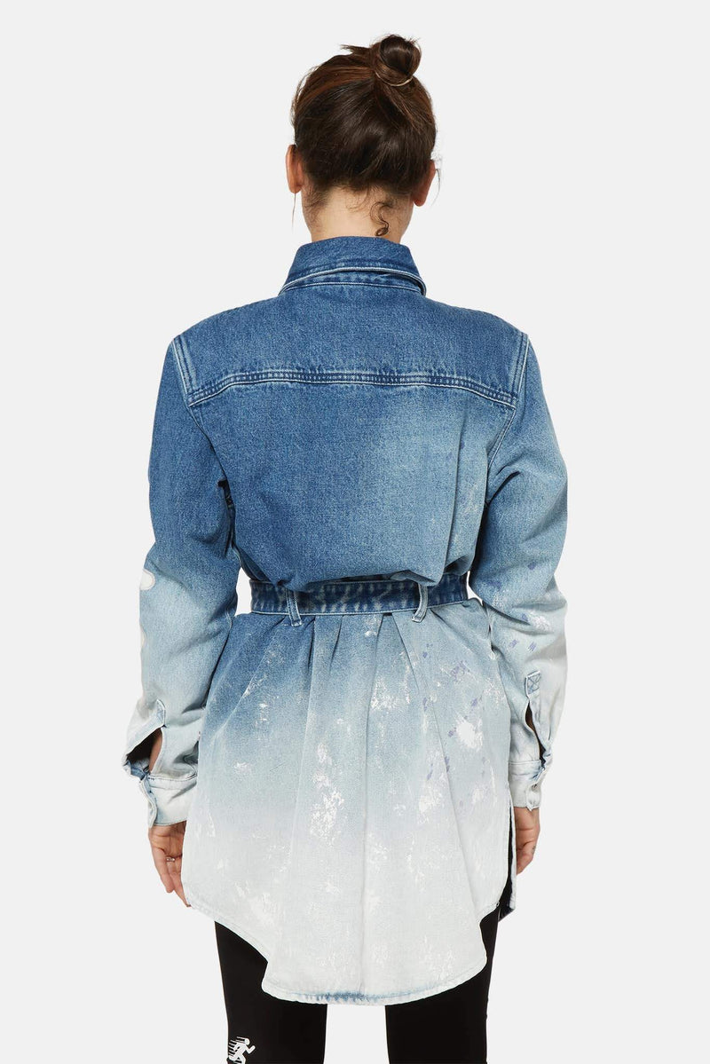 Robe courte en denim  Off-White