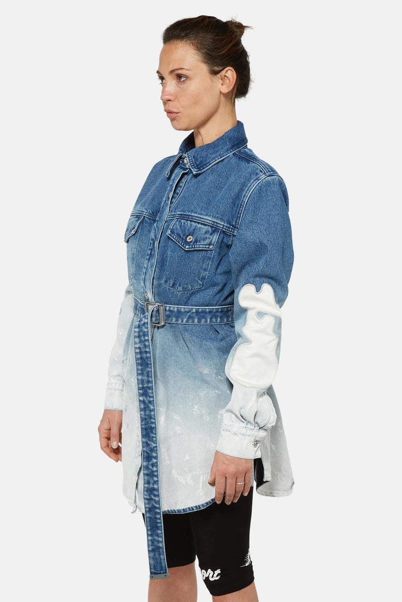 Robe courte en denim  Off-White