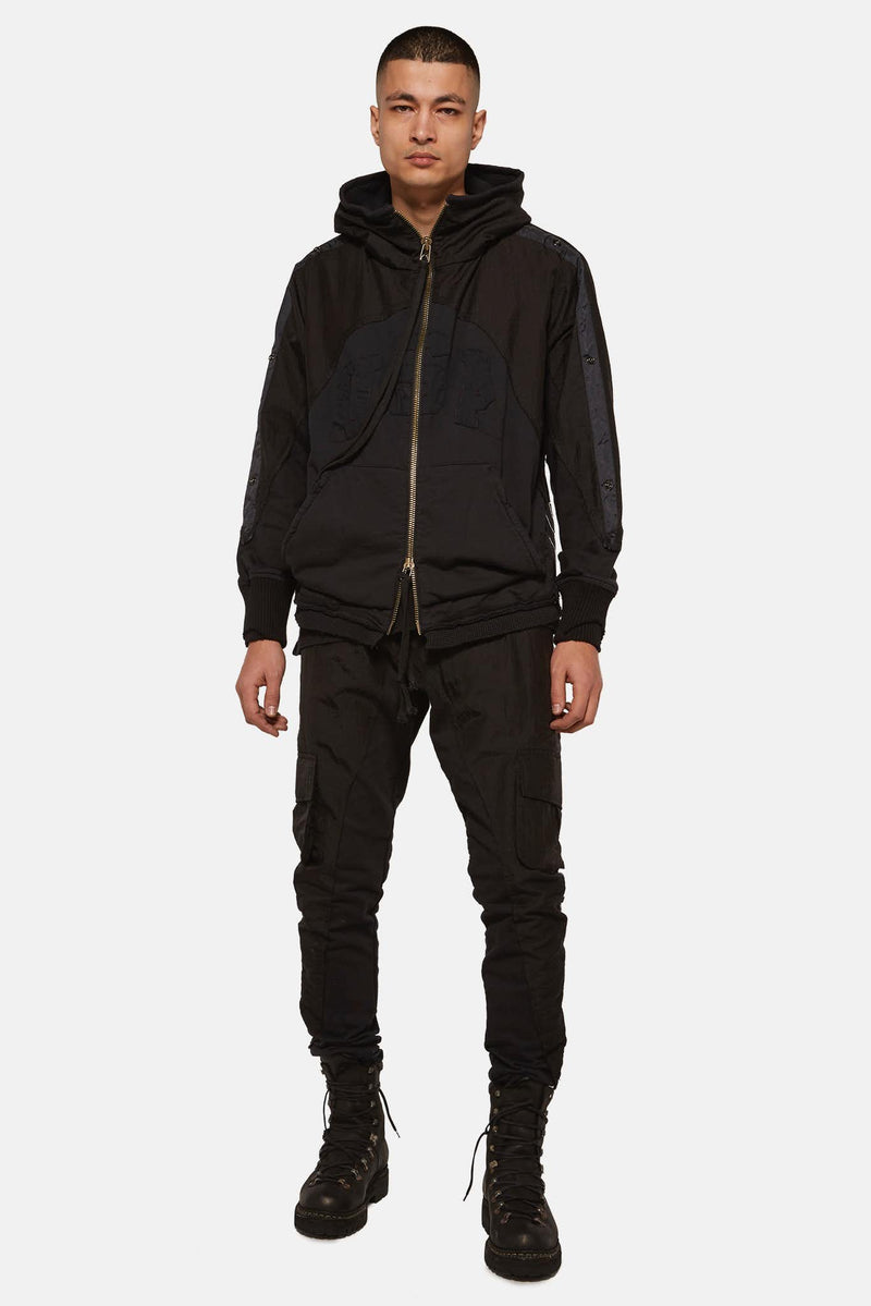 Sweat zippé noir Greg Lauren