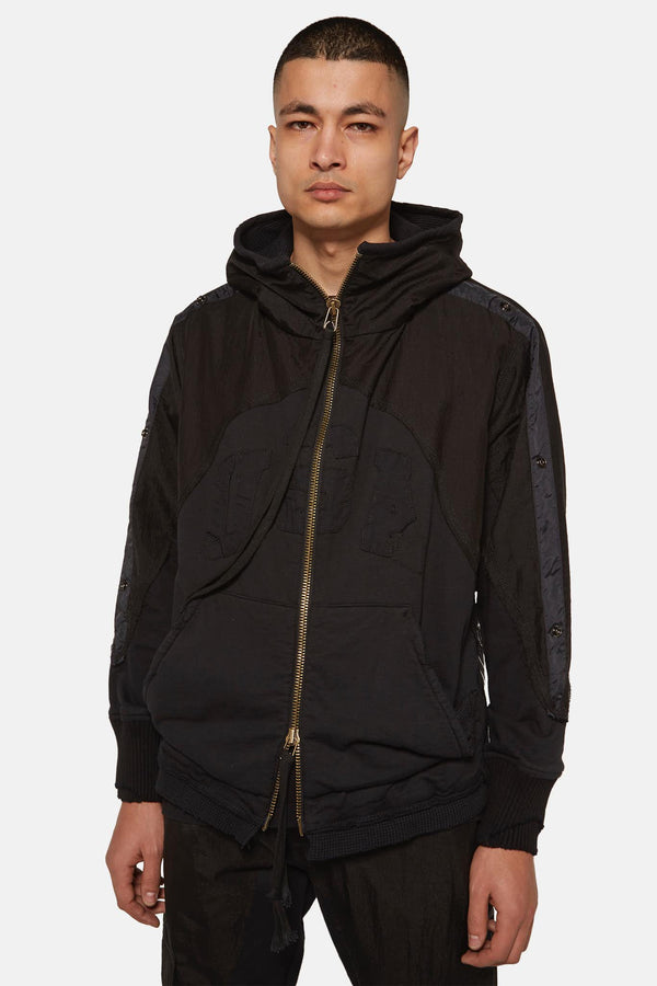 Sweat zippé noir Greg Lauren