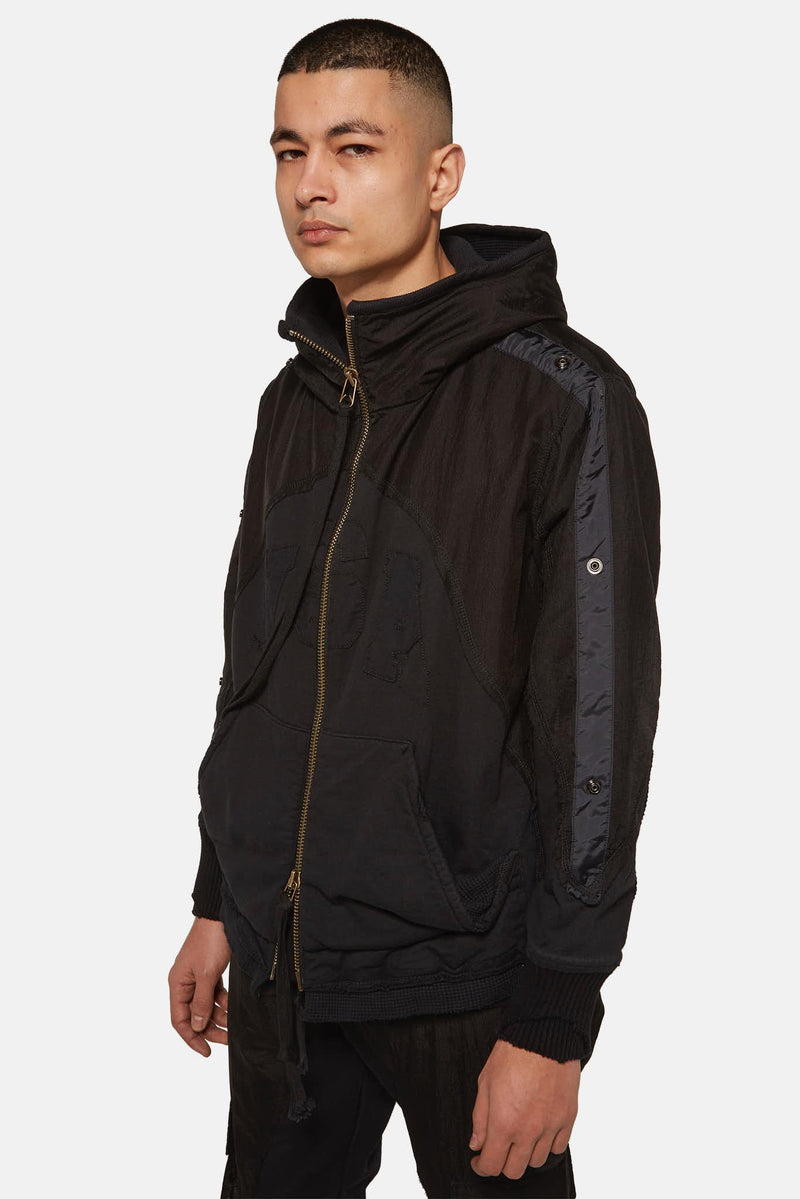 Sweat zippé noir Greg Lauren