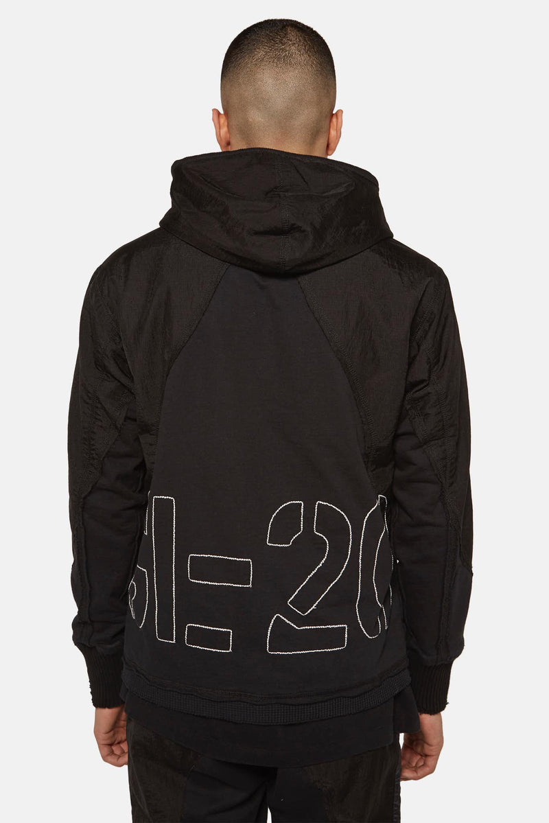 Sweat zippé noir Greg Lauren