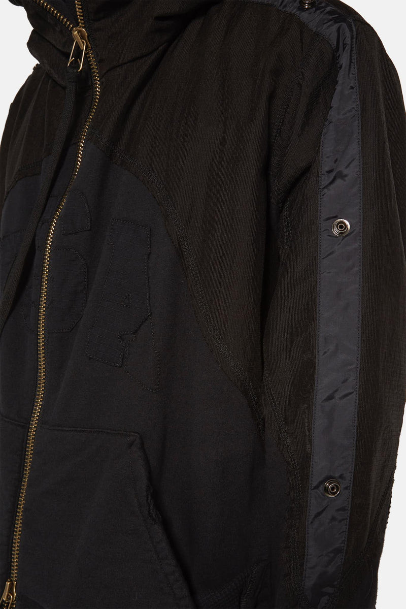 Sweat zippé noir Greg Lauren