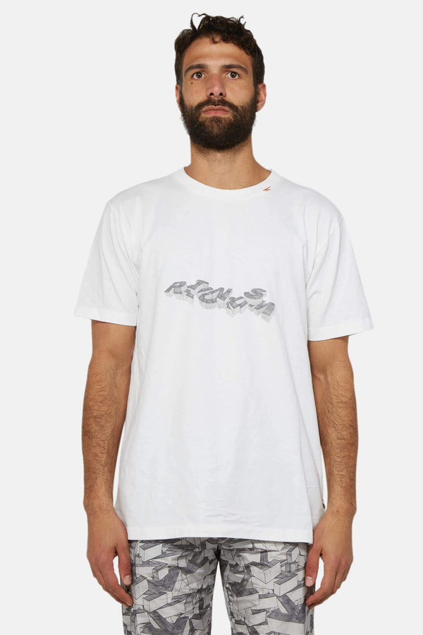 T-shirt blanc à imprimé graphique Off-White