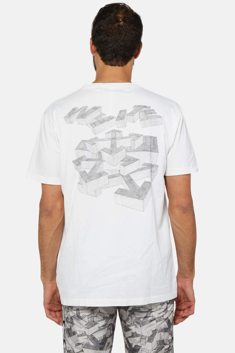 T-shirt blanc à imprimé graphique Off-White