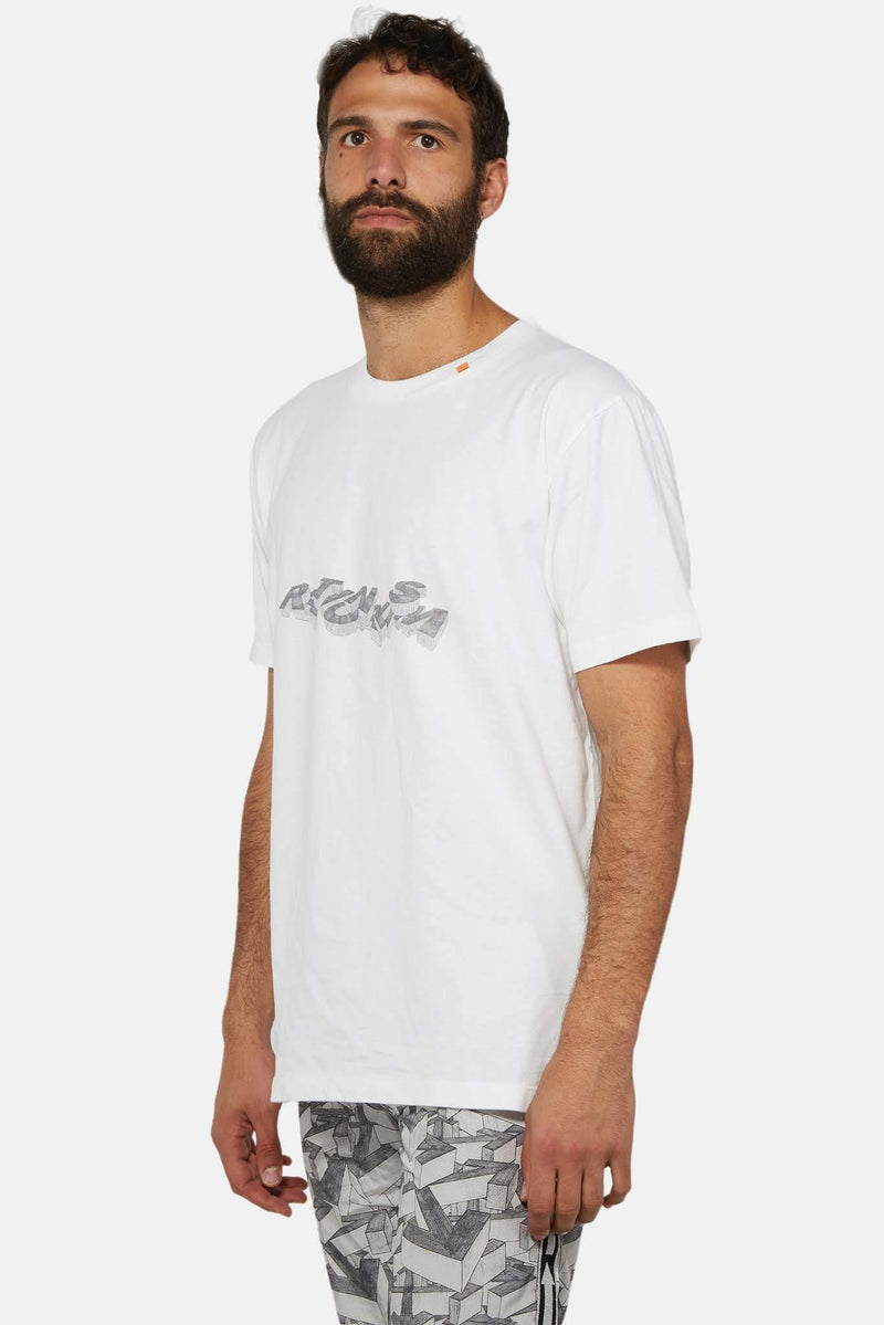 T-shirt blanc à imprimé graphique Off-White