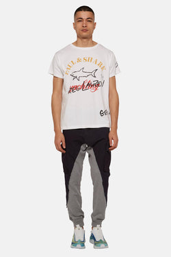 T-shirt imprimé blanc Paul & Shark x Greg Lauren