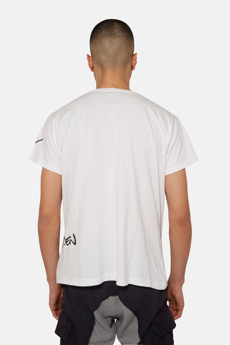 T-shirt imprimé blanc Paul & Shark x Greg Lauren