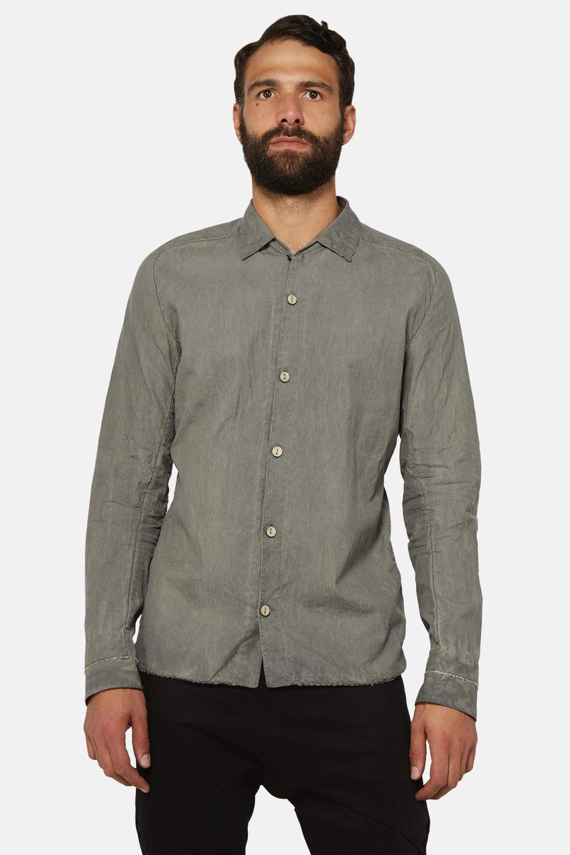 Chemise grise à fines rayures noires Layer-0