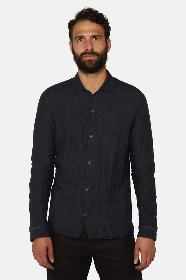 Chemise en laine bleu Layer-0