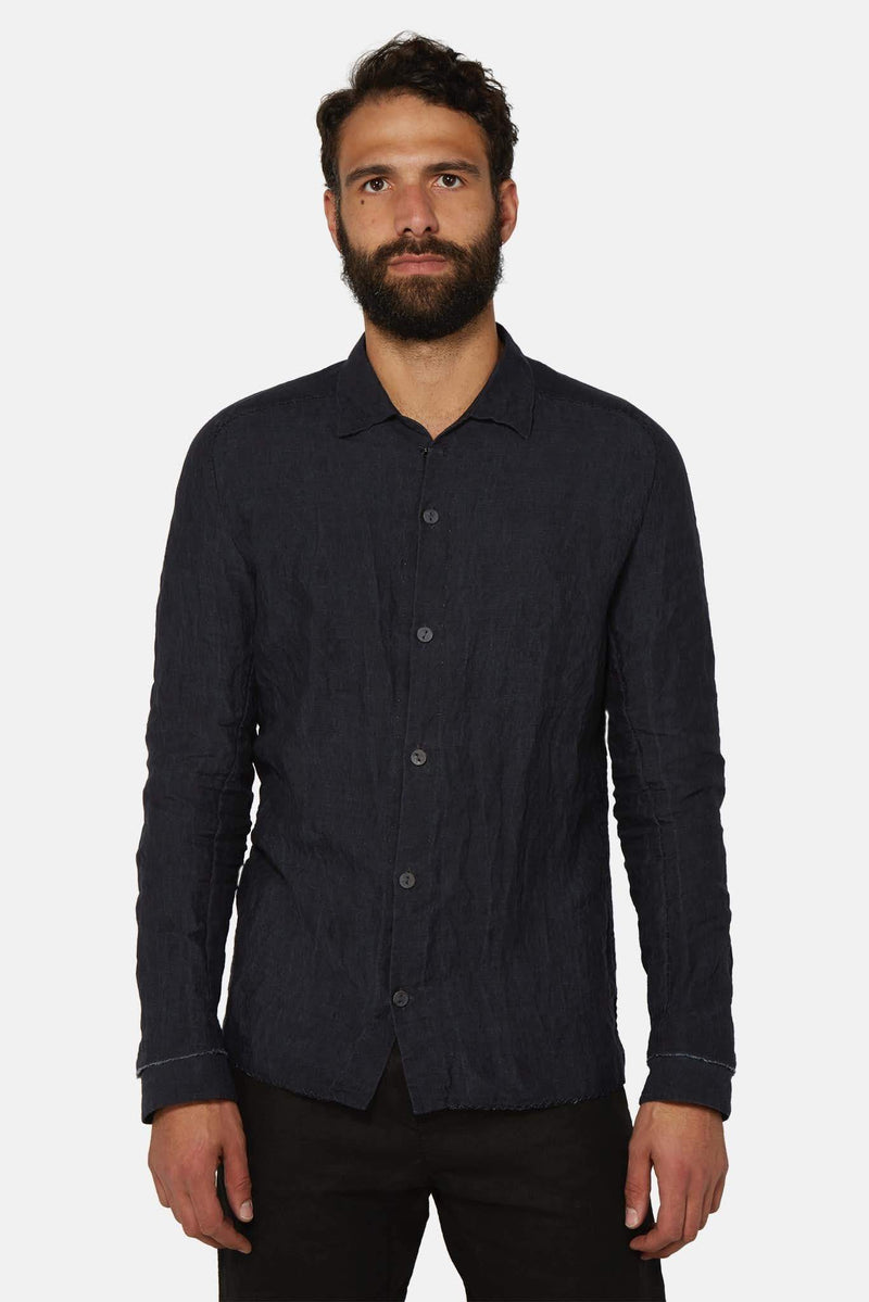 Chemise en laine bleu Layer-0