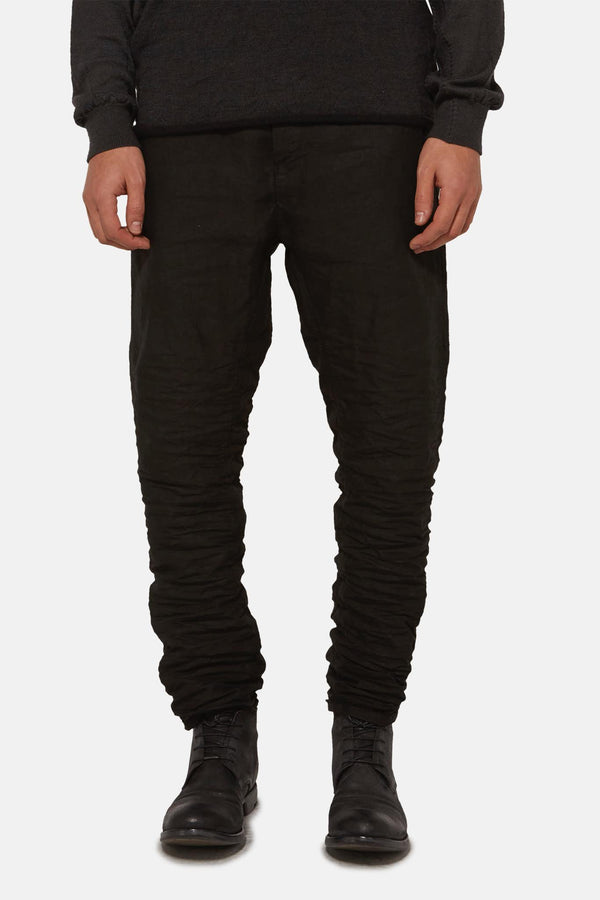 Pantalon en laine noir Layer-0